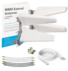 4x4 MIMO Log Periodic Antenna Kit | 20 ft UltraFlex Cable