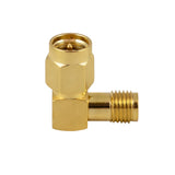 Right-Angle SMA-Male to SMA-Female Adapter