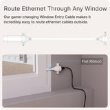 Waveform Ethernet Window Entry Cable: Ultra-Flat, High-Performance Passthrough Cable