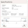 Waveform Ethernet Window Entry Cable: Ultra-Flat, High-Performance Passthrough Cable