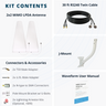 MIMO 2x2 Log Periodic External Antenna Kit for 4G LTE/5G Hotspots & Routers
