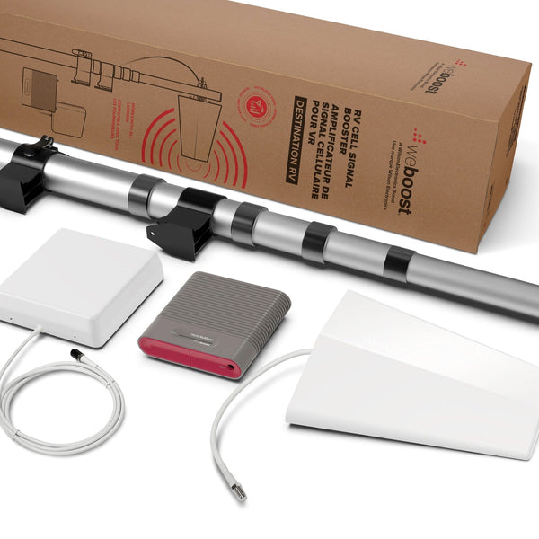 cable box signal booster RF Amplifier TV assess performance weBoost Destination RV (470159) -