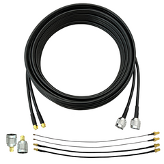 Twin-RS240 Coaxial Cable Bundle with SMA, TS9 and U.FL Connectors