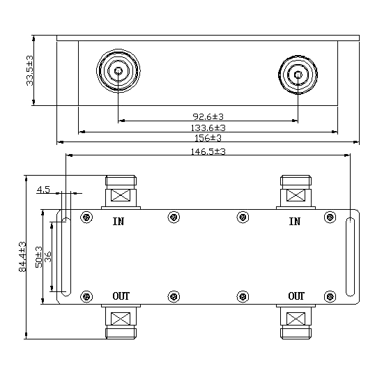 N-Female Hybrid Couplers (2x2, 3x3 and 4x4), 600 - 4200 MHz
