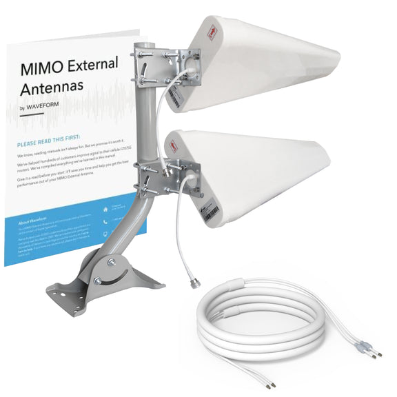 MIMO 2x2 Log Periodic External Antenna Kit | 20 ft UltraFlex Cable