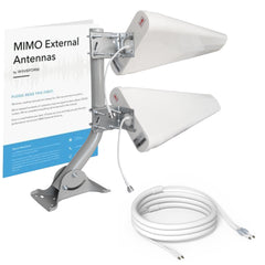 MIMO 2x2 Log Periodic External Antenna Kit | 20 ft UltraFlex Cable