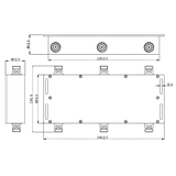 N-Female Hybrid Couplers (2x2, 3x3 and 4x4), 600 - 4200 MHz
