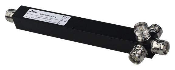 4.3-10-Female Reactive Cavity Signal Splitters (2, 3, or 4-Way), 698 - 2700 MHz