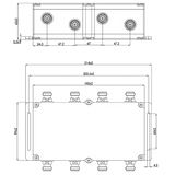N-Female Hybrid Couplers (2x2, 3x3 and 4x4), 600 - 4200 MHz