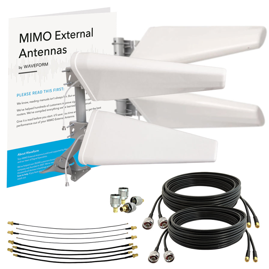 MIMO 4x4 Log Periodic Antenna Kit for 4G/5G Hotspots & Routers