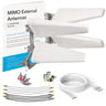 4x4 MIMO Log Periodic Antenna Kit | 20 ft UltraFlex Cable