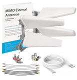 4x4 MIMO Log Periodic Antenna Kit | 20 ft UltraFlex Cable