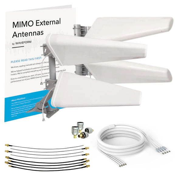 MIMO 4x4 Log Periodic Antenna Kit for 4G/5G Hotspots & Routers