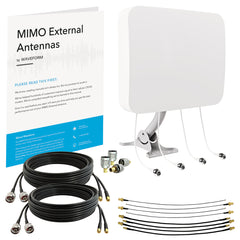 MIMO 4x4 Panel External Antenna Kit for 4G LTE/5G Hotspots & Routers
