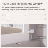 Waveform Coax Window Entry Cable v2: Low-Loss, Ultra-Thin Passthrough Cable