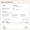 Waveform Ethernet Window Entry Cable: Ultra-Flat, High-Performance Passthrough Cable