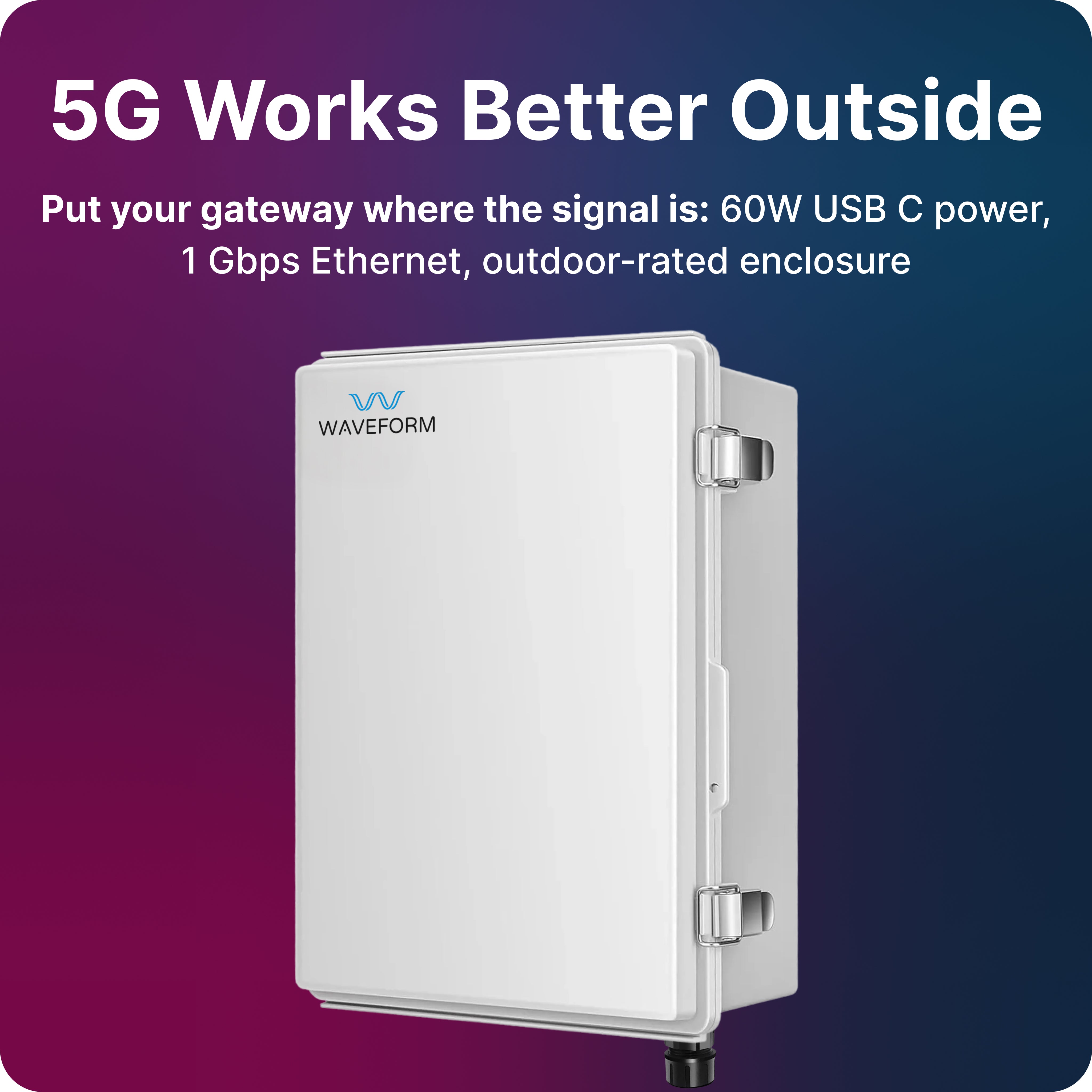 その他 Ego Systems Inc. WAVETERMINAL 192L Waveform SignalDock: Outdoor Gateway Enclosure