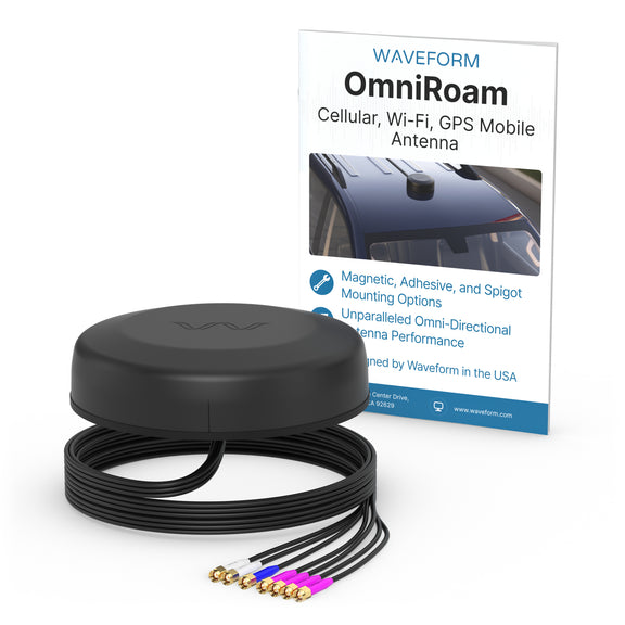 Waveform OmniRoam: 7-in-1 Low-Profile Mobile Antenna (4G/5G, WiFi & GPS)