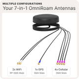 Waveform OmniRoam: 7-in-1 Low-Profile Mobile Antenna (4G/5G, WiFi & GPS)