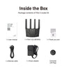 Flint 3 what's in the box: router, power adapter, Ethernet cable and quick start guide