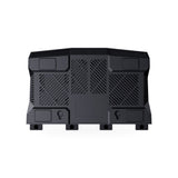 GL.iNet Flint 3 router underside showing ventilation and wall-mount keyholes