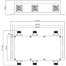 N-Female 3x3 Hybrid Coupler (4.8 dB), 600 - 4000 MHz