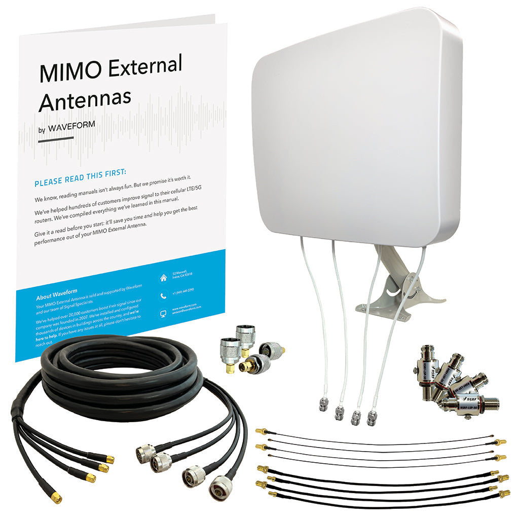 Open Box: 4x4 Panel External Antenna Kit for 4G LTE/5G Hotspots & Rout -  Waveform