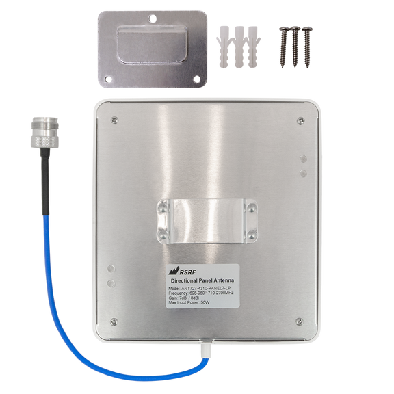 Panel Antenna with 4.3-10-Female Connector, 698 - 2700 MHz