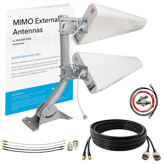Open Box: MIMO 2x2 Log Periodic External Antenna Kit for 4G LTE/5G Hotspots & Routers