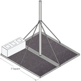 Rohn 1/4" Thick Anti-Skid Roof Pad for FRM Mounts (FRMPAD1)