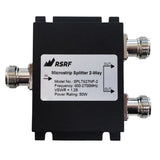 N-Female Wilkinson Microstrip Signal Splitters (2, 3, or 4-Way), 600 - 2700 MHz