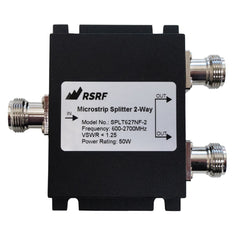 N-Female Wilkinson Microstrip Signal Splitters (2, 3, or 4-Way), 600 - 2700 MHz