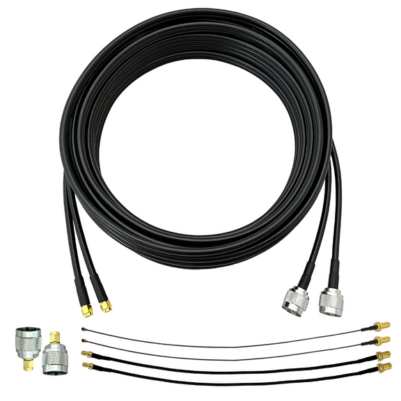 Cable coaxial HDF200 SMA-macho a SMA-hembra 5m - Cablematic Cable coaxial HDF200 SMA-macho a SMA-hembra 5m - Cablematic