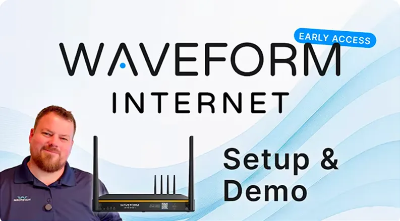 Waveform Internet setup and demo video